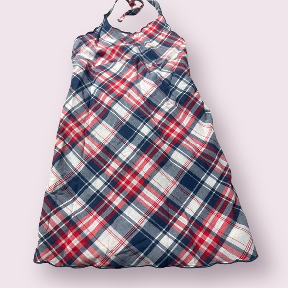 Set Of Two Toddler Girl Old Navy Fourth Of July Patriotic Plaid Paisley Dresses - Picture 8 of 12